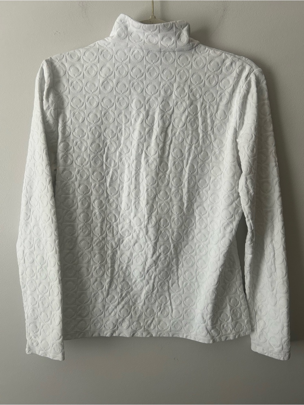 J. Mcaughlin textured quarter zip pullover L - Picture 3 of 6